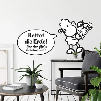 Wandtattoo sheepworld Worthelden Schokolade 