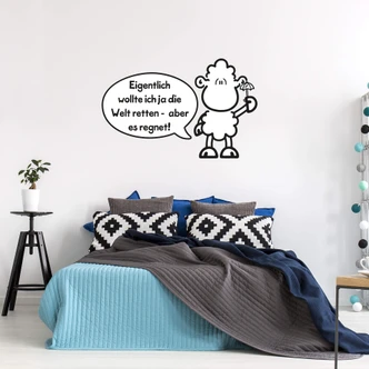 Wandtattoo sheepworld Worthelden Welt retten 