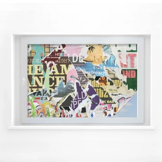 Sichtschutzfolie Abgerissene Poster 2 