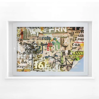 Raamfolie Gescheurde poster   