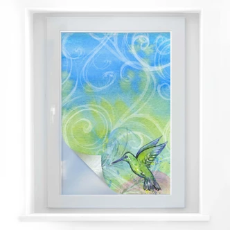 Sichtschutzfolie Aquarell Kolibri 