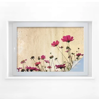 Sichtschutzfolie Blumenwiese 