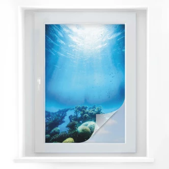 Pellicola adesiva per vetri - profondo blu 