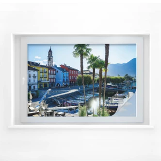 Sichtschutzfolie Hafen am Lago Maggiore 