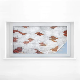 Sichtschutzfolie Backsteinmauer - Panorama 