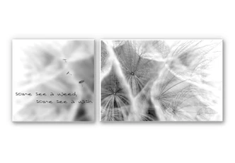Wandbild Some see a weed... (2-teilig) 