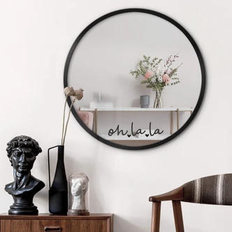 Spiegelsticker Ohlala + hartjes 