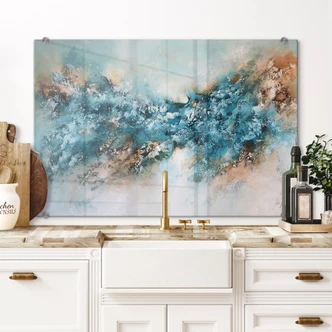 Spritzschutz Abstrakte Eis Komposition - Fedrau 