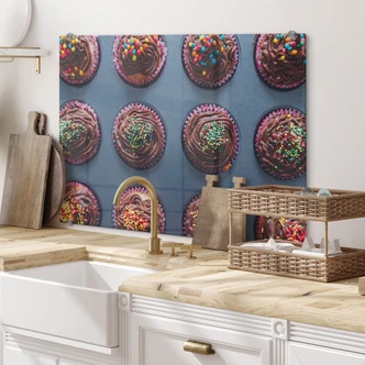 Spritzschutz Birthday Muffins Spritzschutz Birthday Muffins