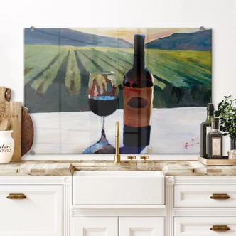 Pannello paraschizzi Bleichner - Vino nella Napa Valley 