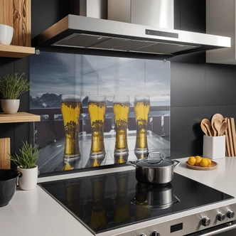 Spritzschutz Eiskaltes Bier 