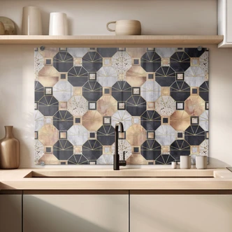 Stænkplade Frederiksson - Guld & Sort 