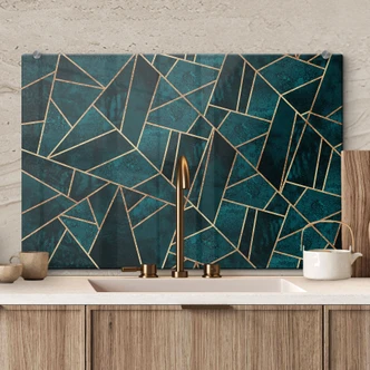 Stænkplade - Frederiksson - Blå-grøn ædelsten 