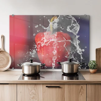 Spritzschutz Frische Paprika 