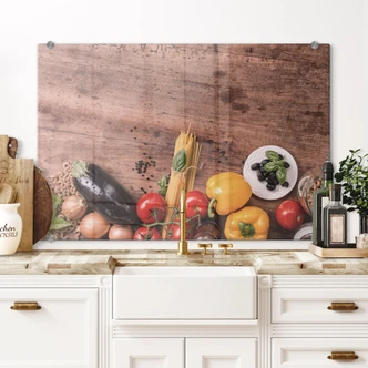 Spritzschutz Frisches Gemüse 03 Spritzschutz Frisches Gemüse 03