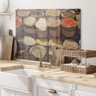 Spritzschutz Indischer Markt 