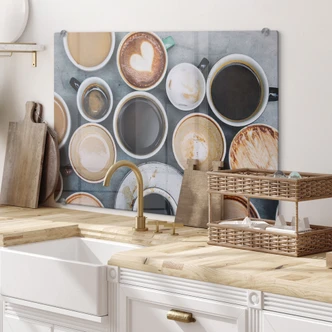 Spritzschutz Kaffee Variationen 