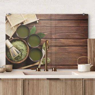 Spritzschutz Matcha Tea Spritzschutz Matcha Tea