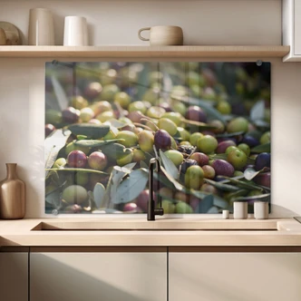 Spritzschutz Mediterrane Oliven 