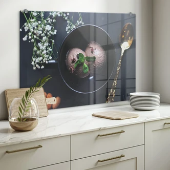 Spritzschutz Selbstgemachtes Eis Spritzschutz Selbstgemachtes Eis