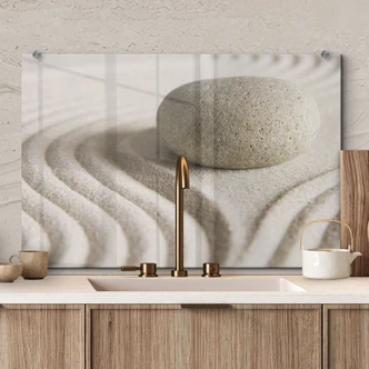 Stone in Sand 1 - Kitchen Splashback 