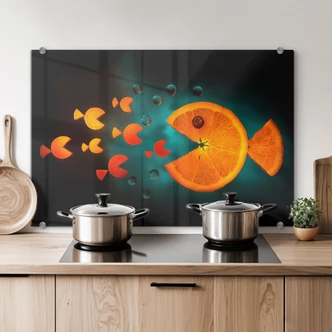 Ianeva - Sweet Orange - Kitchen Splashback Ianeva - Sweet Orange - Kitchen Splashback