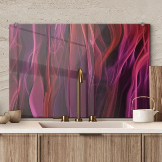 Kitchen Splashback Westum - Red smoke Kitchen Splashback Westum - Red smoke