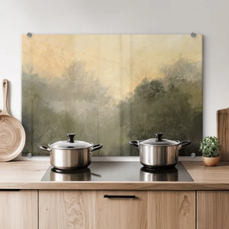 Pannello paraschizzi Luce nascosta nella nebbia del mattino - Hobday 