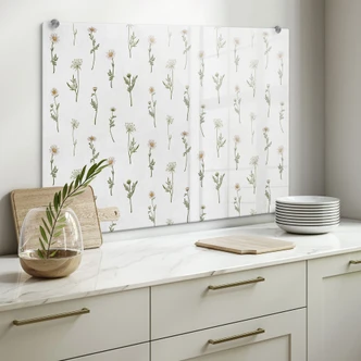 Splashback weide romantiek met veldbloemen - Kikki Belle Splashback weide romantiek met veldbloemen - Kikki Belle