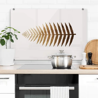 Stænkplade - Kubistika - Gylden bregne Stænkplade - Kubistika - Gylden bregne