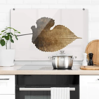 Stænkplade - Kubistika - Gyldent blad Stænkplade - Kubistika - Gyldent blad