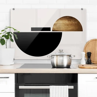 Stænkplade - Kubistika - Gylden prægning Stænkplade - Kubistika - Gylden prægning