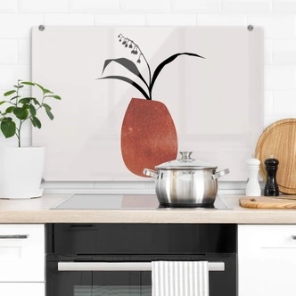 Stænkplade - Kubistika - Vinterblomst Stænkplade - Kubistika - Vinterblomst