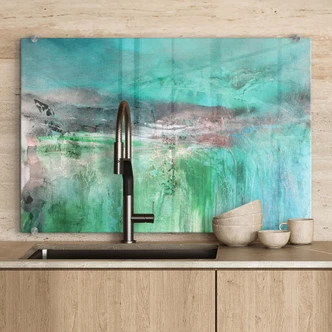 Spatscherm Groen fantasielandschap - Schmucker 