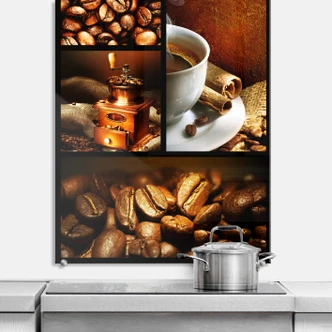 Spritzschutz Enjoy Coffee - hochkant 