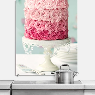 Spritzschutz Rosentorte - hochkant Spritzschutz Rosentorte - hochkant