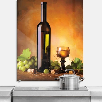 Spritzschutz Weißwein - hochkant 