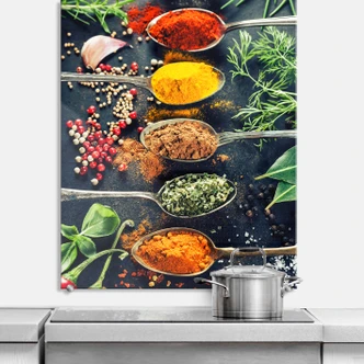 Spritzschutz Kräutervielfalt 01 - hochkant 