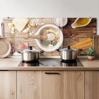 Spritzschutz Laercio - Pesto Rezept - Panorama 