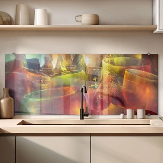 Pannello paraschizzi  Schmucker - A tarda ora - panoramica 