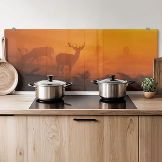 Deer at Sunset - Kitchen Splashback Deer at Sunset - Kitchen Splashback