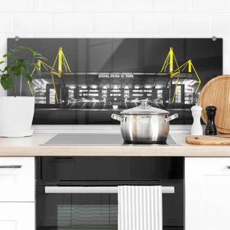 Spatscherm stadion in Dortmund - Grijs 