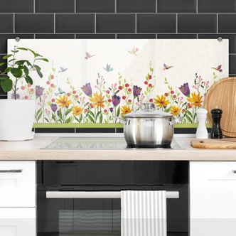 Stænkplade - Blanz - Blomsterpoesi - Panorama 