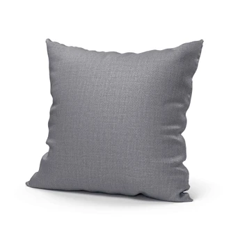 Uni Kissenhülle in silber in 40x40 cm 