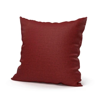 Uni Kissenhülle in der Farbe granat in 50x50 cm 