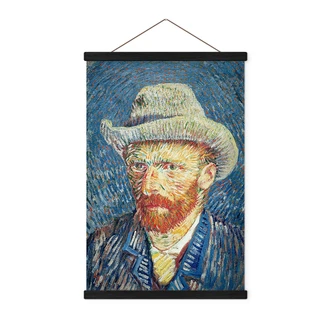 Affiche textile Autoportrait 1887 - Van Gogh 