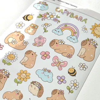 Stickers Grappige Kapibara's 