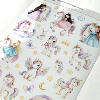 Sprookjesachtige eenhoorn stickers Sprookjesachtige eenhoorn stickers