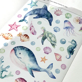 Stickers zeedieren - Kvilis Stickers zeedieren - Kvilis