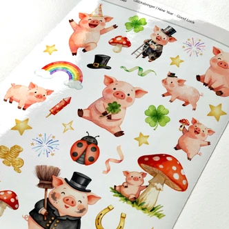 Sticker New Year - Lucky charm Sticker New Year - Lucky charm
